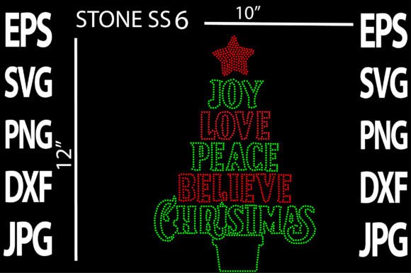 Download Rhinestone Christmas Template - Christmas template Collection