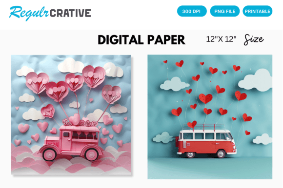 Download Valentines Day Love Pink Digital Paper - Valentines day Collection