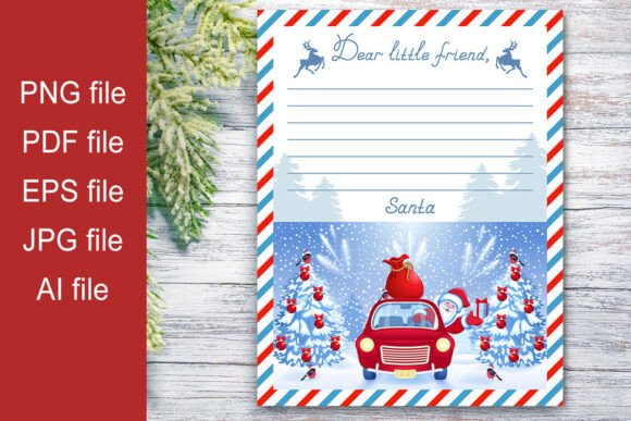 Download Letter from Santa Christmas Template - Christmas template Collection