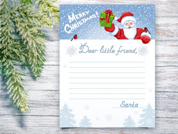 Download Letter from Santa Christmas Template JPG - Christmas template Collection