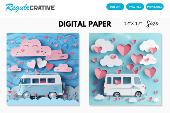 Download Valentines Day Love Pink Digital Paper - Valentines day Collection