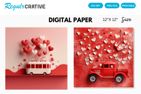 Download Valentines Day Love Pink Digital Paper - Valentines day Collection