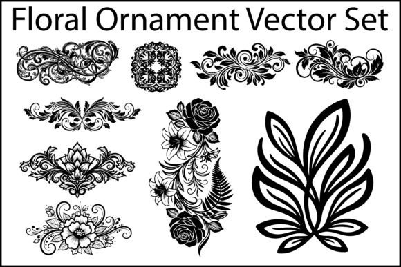 Download Floral Ornament Vector Set - Floral ornament Collection