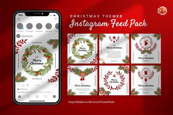 Download Instagram Feed - Christmas Template - Christmas template Collection