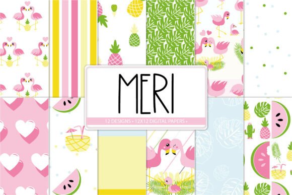 Download Tropical Party Printable Papers - Party Collection