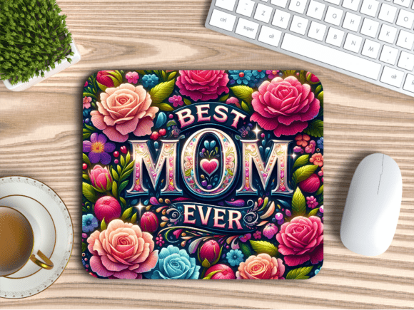 Download Floral Ornament Mom Gift Mousepad PNG - Floral ornament Collection